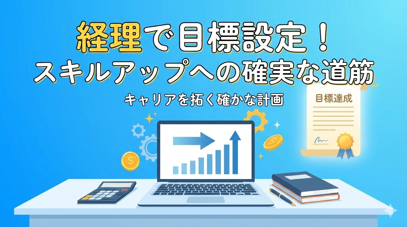 【経理初心者からできる!】効果的な目標設定を経理歴15年社員が解説 | こつこつ経理の資格取得ナビ