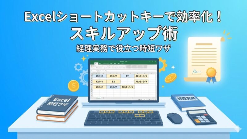 【繁忙期でも活用】経理の時短はココから！Excelショートカットキー活用で効率アップ 