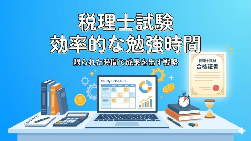 税理士試験、諦めるのはまだ早い！働きながら勉強時間を捻出する戦略