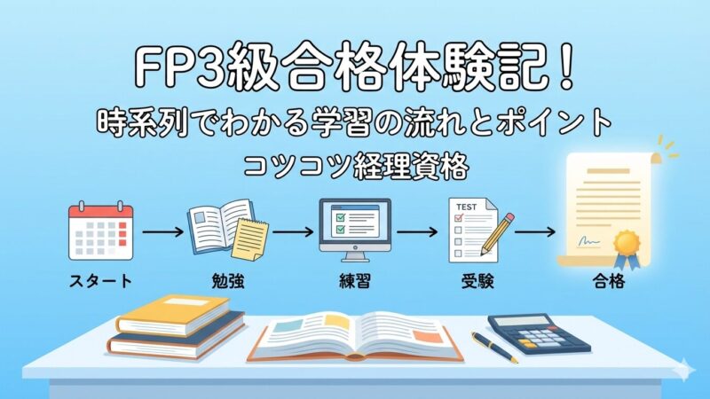 【経理が解説】社会人のFP3級合格スケジュール！3ヶ月で業務に役立つ知識をGET 