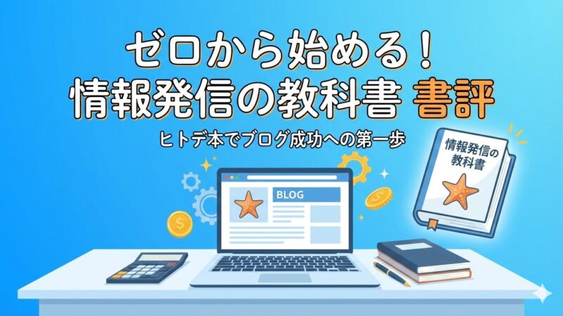 アウトプットのモチベーションアップ！『「書くこと」で理想の暮らしを手に入れる～ゼロから始める情報発信の教科書』 